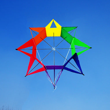 Rainbow Flower Shape Single Line Kite