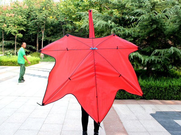 Red Maple Leaf Kite With Handle And Line