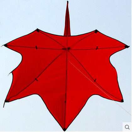 Red Maple Leaf Kite With Handle And Line