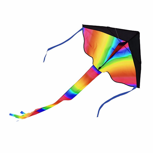 Rainbow Colored Kite With Tails