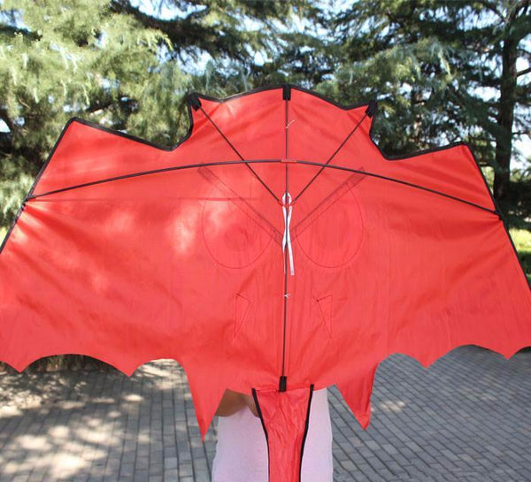 Red And Black Color Bat Kite